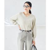 【洗える/UVカット】Vネックパフスリーブニット | a.v.v【WOMEN】 | 詳細画像27 