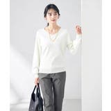 【洗える/UVカット】Vネックパフスリーブニット | a.v.v【WOMEN】 | 詳細画像34 