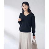 【洗える/UVカット】Vネックパフスリーブニット | a.v.v【WOMEN】 | 詳細画像41 