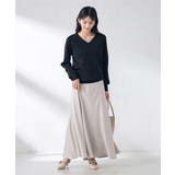 【洗える/UVカット】Vネックパフスリーブニット | a.v.v【WOMEN】 | 詳細画像44 