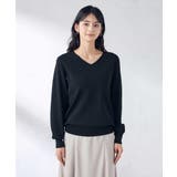 【洗える/UVカット】Vネックパフスリーブニット | a.v.v【WOMEN】 | 詳細画像47 
