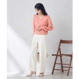 【洗える/UVカット】Vネックパフスリーブニット | a.v.v【WOMEN】 | 詳細画像7 