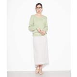 【洗える/UVカット】Vネックパフスリーブニット | a.v.v【WOMEN】 | 詳細画像9 