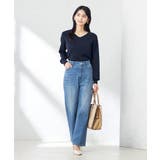 【洗える/UVカット/WEB限定カラー】Vネックパフスリーブニット | a.v.v【WOMEN】 | 詳細画像18 