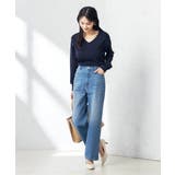 【洗える/UVカット/WEB限定カラー】Vネックパフスリーブニット | a.v.v【WOMEN】 | 詳細画像19 