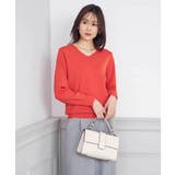 【洗える/UVカット/WEB限定カラー】Vネックパフスリーブニット | a.v.v【WOMEN】 | 詳細画像2 