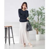 【洗える/UVカット/WEB限定カラー】Vネックパフスリーブニット | a.v.v【WOMEN】 | 詳細画像24 