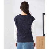 アラン柄ハイネックベスト | a.v.v【WOMEN】 | 詳細画像17 