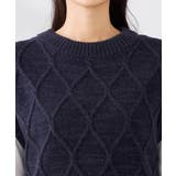 アラン柄ハイネックベスト | a.v.v【WOMEN】 | 詳細画像18 