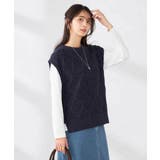 アラン柄ハイネックベスト | a.v.v【WOMEN】 | 詳細画像3 