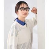 メッシュボーダーニット | a.v.v【WOMEN】 | 詳細画像14 