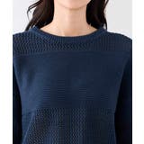 メッシュボーダーニット | a.v.v【WOMEN】 | 詳細画像19 