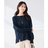 ネイビー | イレヘムガーターチュニックニット | a.v.v【WOMEN】