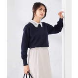 【2WAY】レース衿付ニットプルオーバー | a.v.v【WOMEN】 | 詳細画像3 