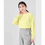 【洗える/UVカット】ボートネック袖タックニット | a.v.v【WOMEN】 | 詳細画像12 