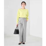 【洗える/UVカット】ボートネック袖タックニット | a.v.v【WOMEN】 | 詳細画像14 