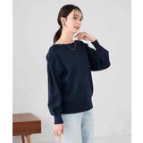 【洗える/UVカット】ボートネック袖タックニット | a.v.v【WOMEN】 | 詳細画像18 