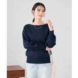 【洗える/UVカット】ボートネック袖タックニット | a.v.v【WOMEN】 | 詳細画像19 