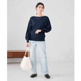 【洗える/UVカット】ボートネック袖タックニット | a.v.v【WOMEN】 | 詳細画像20 