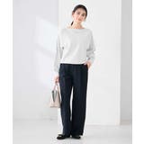 【洗える/UVカット】ボートネック袖タックニット | a.v.v【WOMEN】 | 詳細画像28 