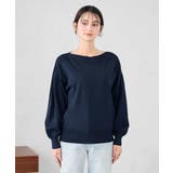 【洗える/UVカット】ボートネック袖タックニット | a.v.v【WOMEN】 | 詳細画像30 