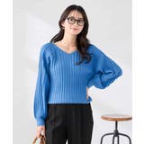 ブルー | 【洗える/UVカット】プリーツライクニット | a.v.v【WOMEN】
