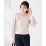 グレージュ | 【洗える/UVカット】プリーツライクニット | a.v.v【WOMEN】