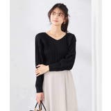 ブラック | 【洗える/UVカット】プリーツライクニット | a.v.v【WOMEN】