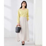 【洗える/UVカット】Vネックパフスリーブニット | a.v.v【WOMEN】 | 詳細画像10 