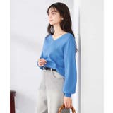 【洗える/UVカット】Vネックパフスリーブニット | a.v.v【WOMEN】 | 詳細画像17 