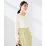 【洗える/UVカット】Vネックパフスリーブニット | a.v.v【WOMEN】 | 詳細画像31 