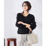 【洗える/UVカット】Vネックパフスリーブニット | a.v.v【WOMEN】 | 詳細画像38 