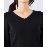 【洗える/UVカット】Vネックパフスリーブニット | a.v.v【WOMEN】 | 詳細画像47 