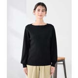 【WEB限定/洗える/UVカット】ボートネックパフスリーブニット | a.v.v【WOMEN】 | 詳細画像18 