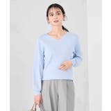 【WEB限定/洗える/UVカット】Vネックパフスリーブニット | a.v.v【WOMEN】 | 詳細画像11 