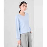 【WEB限定/洗える/UVカット】Vネックパフスリーブニット | a.v.v【WOMEN】 | 詳細画像12 