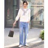 【UV CUT】ボートネックパフスリーブニット | a.v.v【WOMEN】 | 詳細画像42