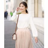 【UV CUT】ボートネックパフスリーブニット | a.v.v【WOMEN】 | 詳細画像48