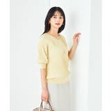 ライトイエロー | プリーツライクニット | a.v.v【WOMEN】