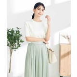 【接触冷感/UVカット/洗える】クルーネック美ラクるサマーニット | a.v.v【WOMEN】 | 詳細画像13 