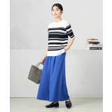 【接触冷感/UVカット/洗える】クルーネック美ラクるサマーニット | a.v.v【WOMEN】 | 詳細画像2 