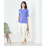 【接触冷感/UVカット/洗える】クルーネック美ラクるサマーニット | a.v.v【WOMEN】 | 詳細画像27 