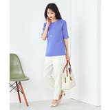 【接触冷感/UVカット/洗える】クルーネック美ラクるサマーニット | a.v.v【WOMEN】 | 詳細画像28 