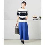 【接触冷感/UVカット/洗える】クルーネック美ラクるサマーニット | a.v.v【WOMEN】 | 詳細画像4 