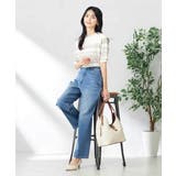 【接触冷感/UVカット/洗える】クルーネック美ラクるサマーニット | a.v.v【WOMEN】 | 詳細画像7 