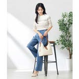 【接触冷感/UVカット/洗える】クルーネック美ラクるサマーニット | a.v.v【WOMEN】 | 詳細画像8 