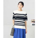 アイボリー | 【接触冷感/UVカット/洗える】クルーネック美ラクるサマーニット | a.v.v【WOMEN】