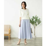 【接触冷感/UVカット/洗える】Vネックハーフスリーブ美ラクるサマーニット | a.v.v【WOMEN】 | 詳細画像11 