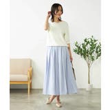 【接触冷感/UVカット/洗える】Vネックハーフスリーブ美ラクるサマーニット | a.v.v【WOMEN】 | 詳細画像12 