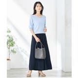 【接触冷感/UVカット/洗える】Vネックハーフスリーブ美ラクるサマーニット | a.v.v【WOMEN】 | 詳細画像41 